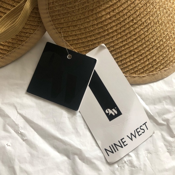 NWT Nine West Classic Straw Visor - Picture 5 of 9